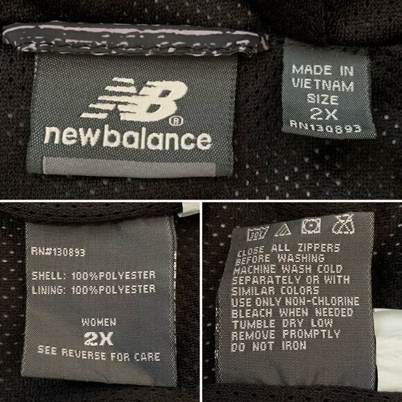 New balance Women’s Full Zip Lined Hooded Windbreaker Jacket - Picture 10 of 11